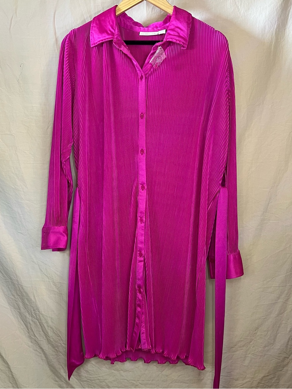 Sincerely Jules Bright Fuchsia Pleated Dress